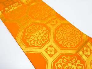 華紋に蜀江模様織り出し袋帯